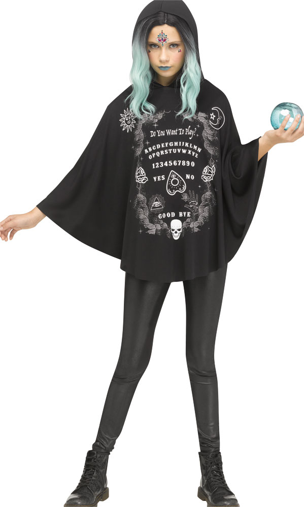 Picture of Fun World FW90799 Poncho Spirit Board Hooded Chi Costume