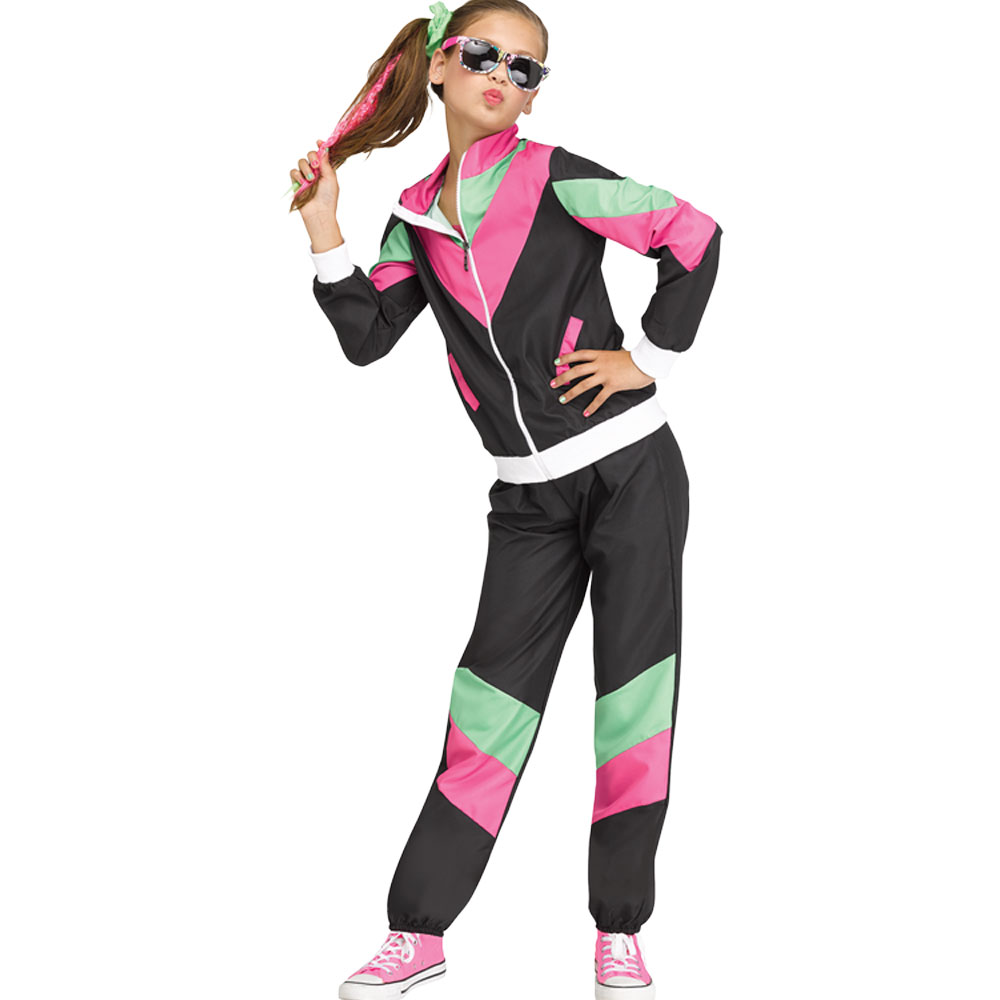Picture of Fun World FW125632LG 80s Child Track Suit, Large 12-14