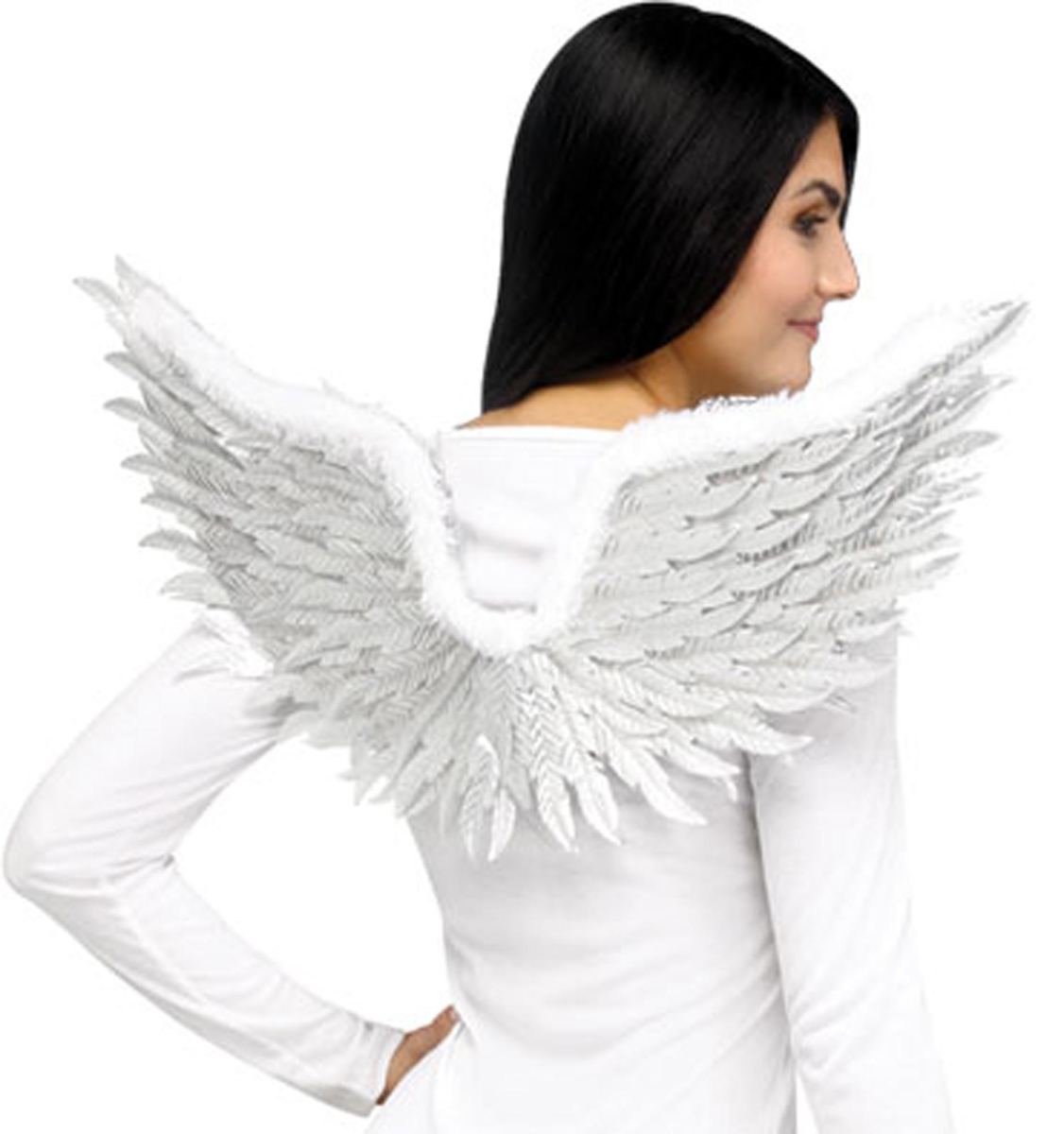 Picture of Fun World FW90940WT Embossed Angel Wings&#44; White