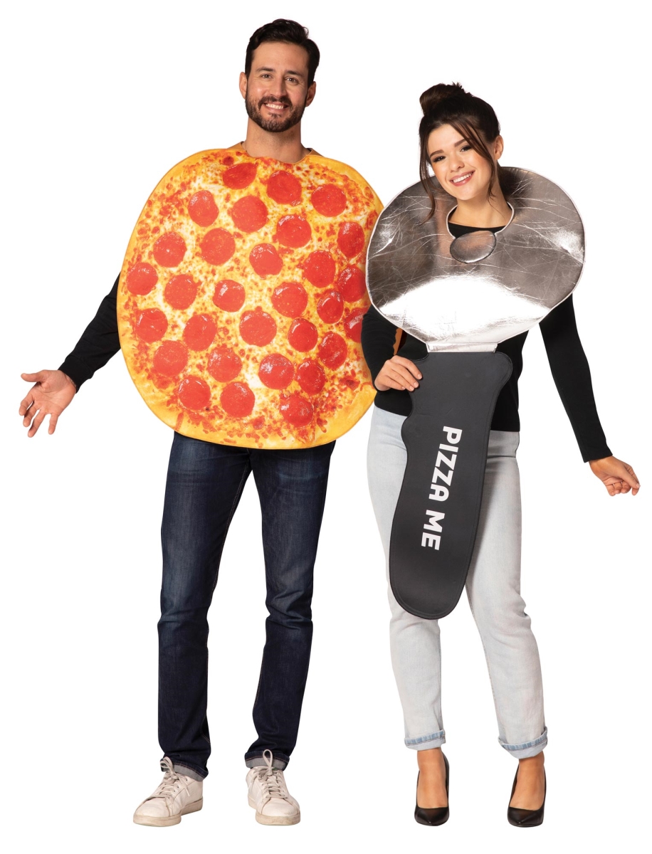 Picture of Rasta Imposta GC10322 Pepperoni Pizza & Pizza Cutter Adult Couples Costume