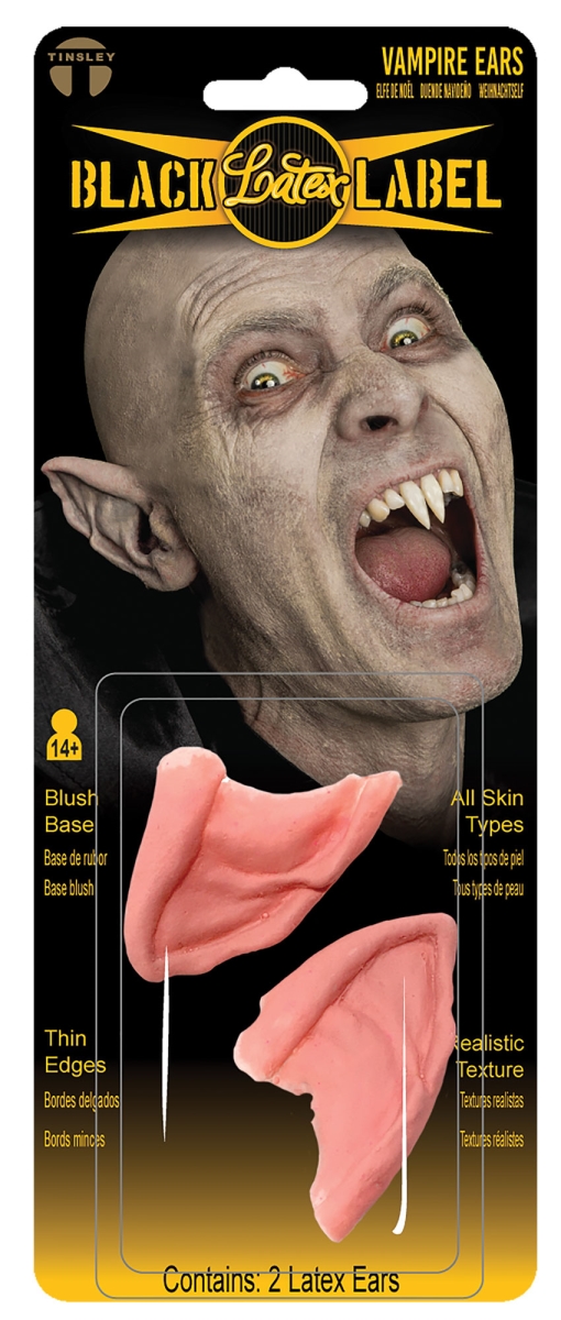 Picture of Tinsley Tattoos DFBLL010 Vampire Ears Latex Appliance Makeup