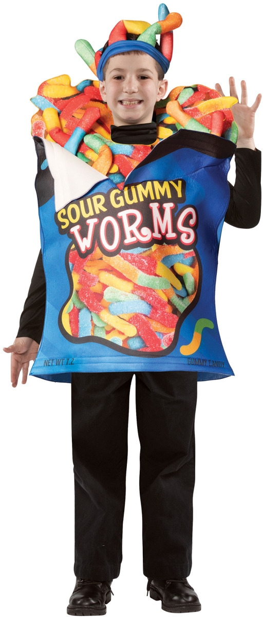 Picture of Rasta Imposta GC2004710 Sour Gummy Worms Child Costume