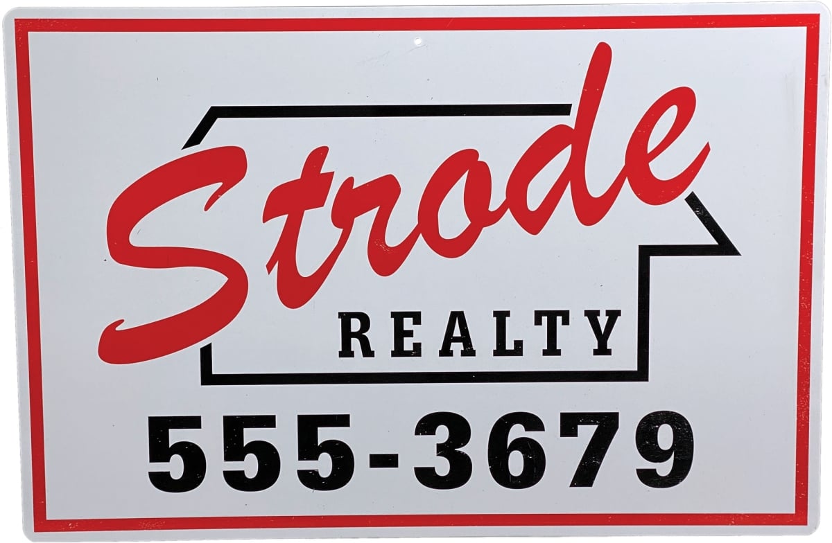 Picture of Trick or Treat Studios MASFTL117 Strode Realty Metal Sign
