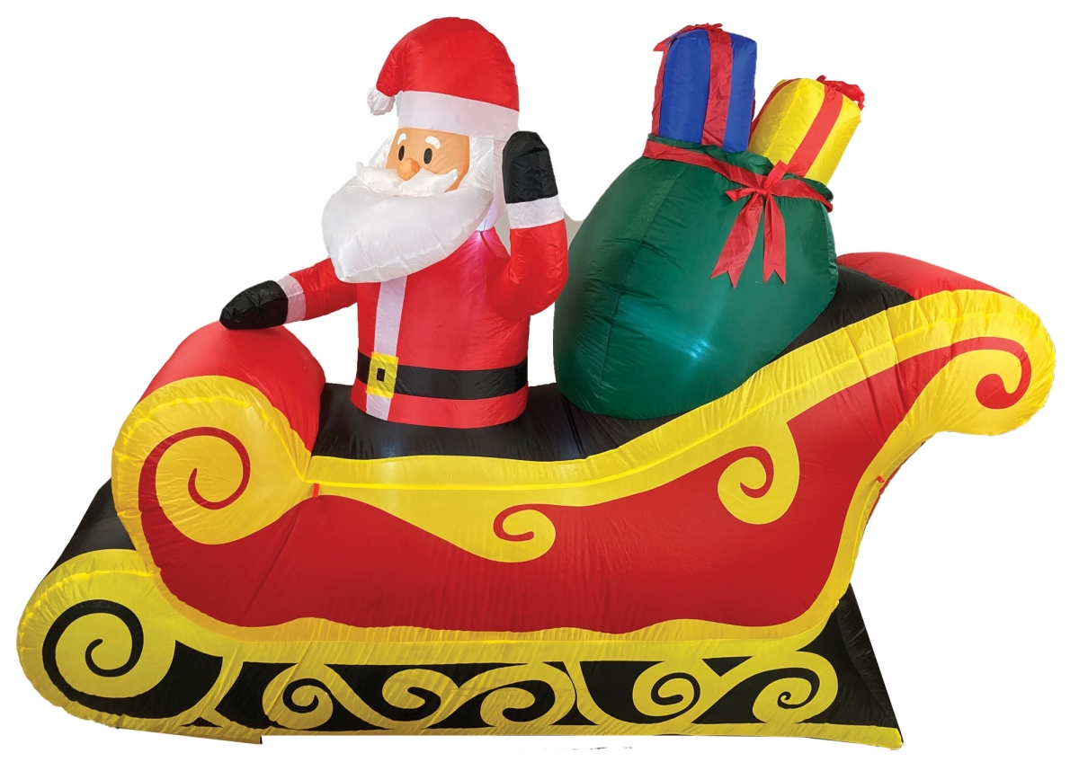 Picture of A Holiday VACH18090B 7 ft. Santa Sleigh Inflatable Decoration