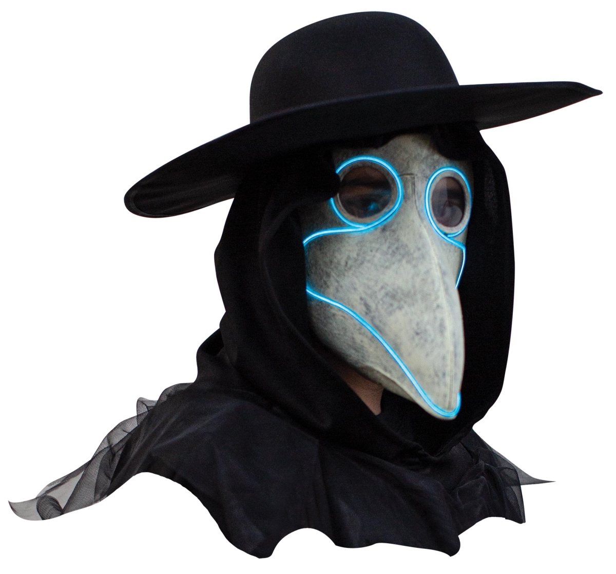 Picture of Ghoulish TB25429 Light-up Plague Doctor Mask