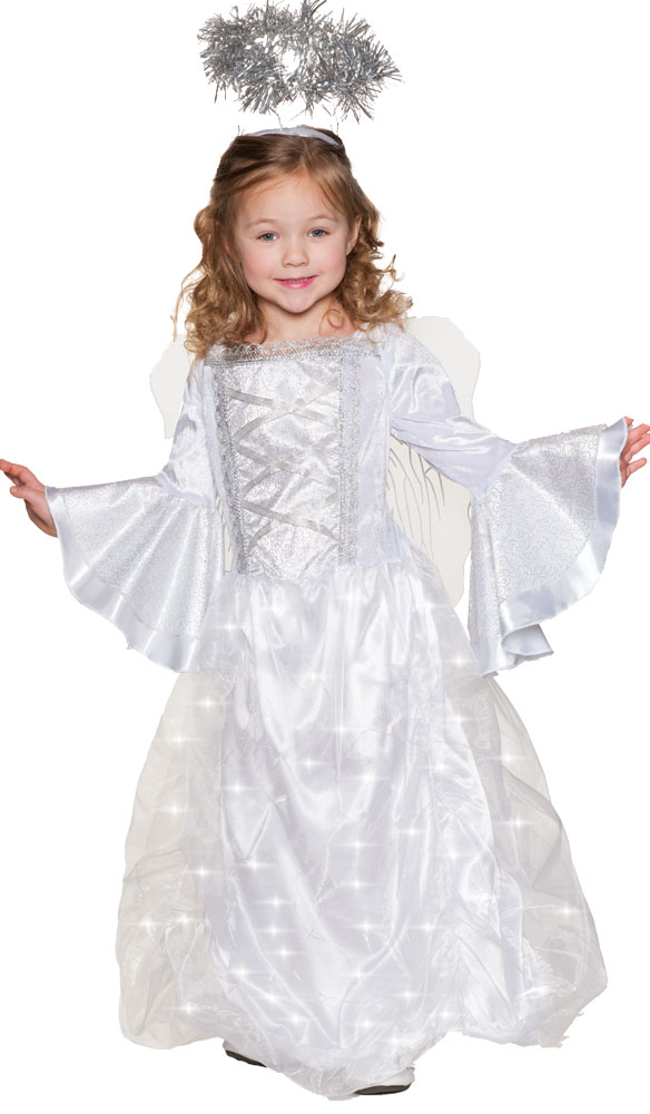 Picture of Underwraps UR20073MD Light up Angel Child Costume&#44; Medium 6-8