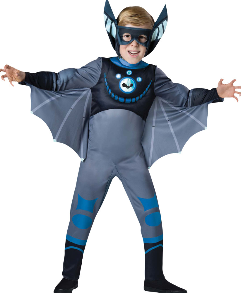Picture of Fun World FWCB1421024 Wild Kratts Bat Child Costume, Blue - Extra Small 4