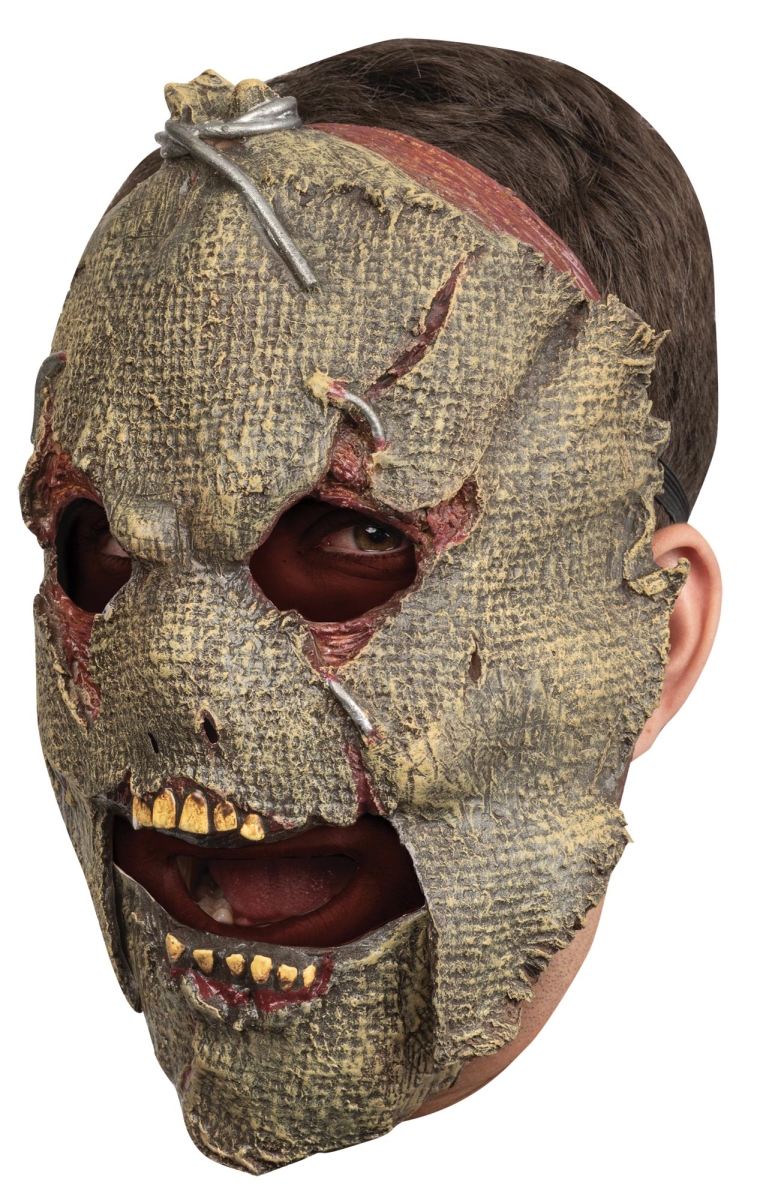 Picture of Ghoulish TB27441 Scarecrow Moving Mouth Latex Mask