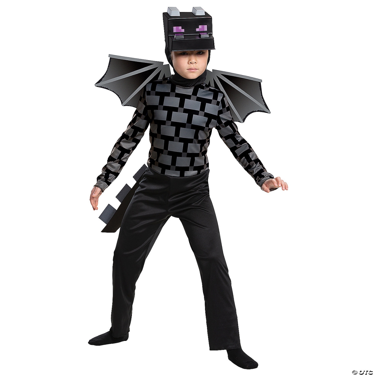 Picture of Disguise DG105099K Kids Classic Minecraft Ender Dragon Costume - Medium 7-8