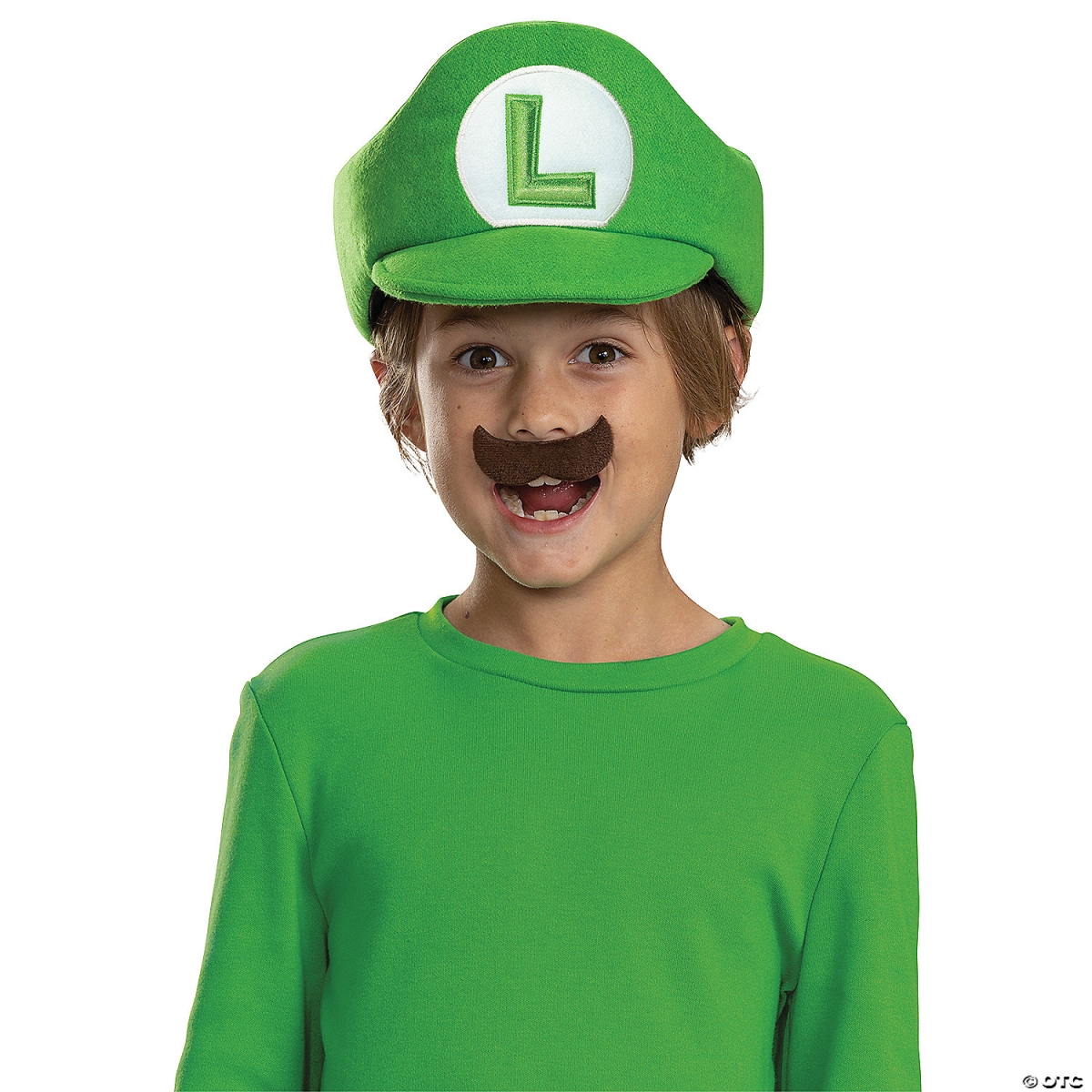 Picture of Disguise DG146379 Kids Elevated Mario Bros. Luigi Hat & Mustache Costume Accessory