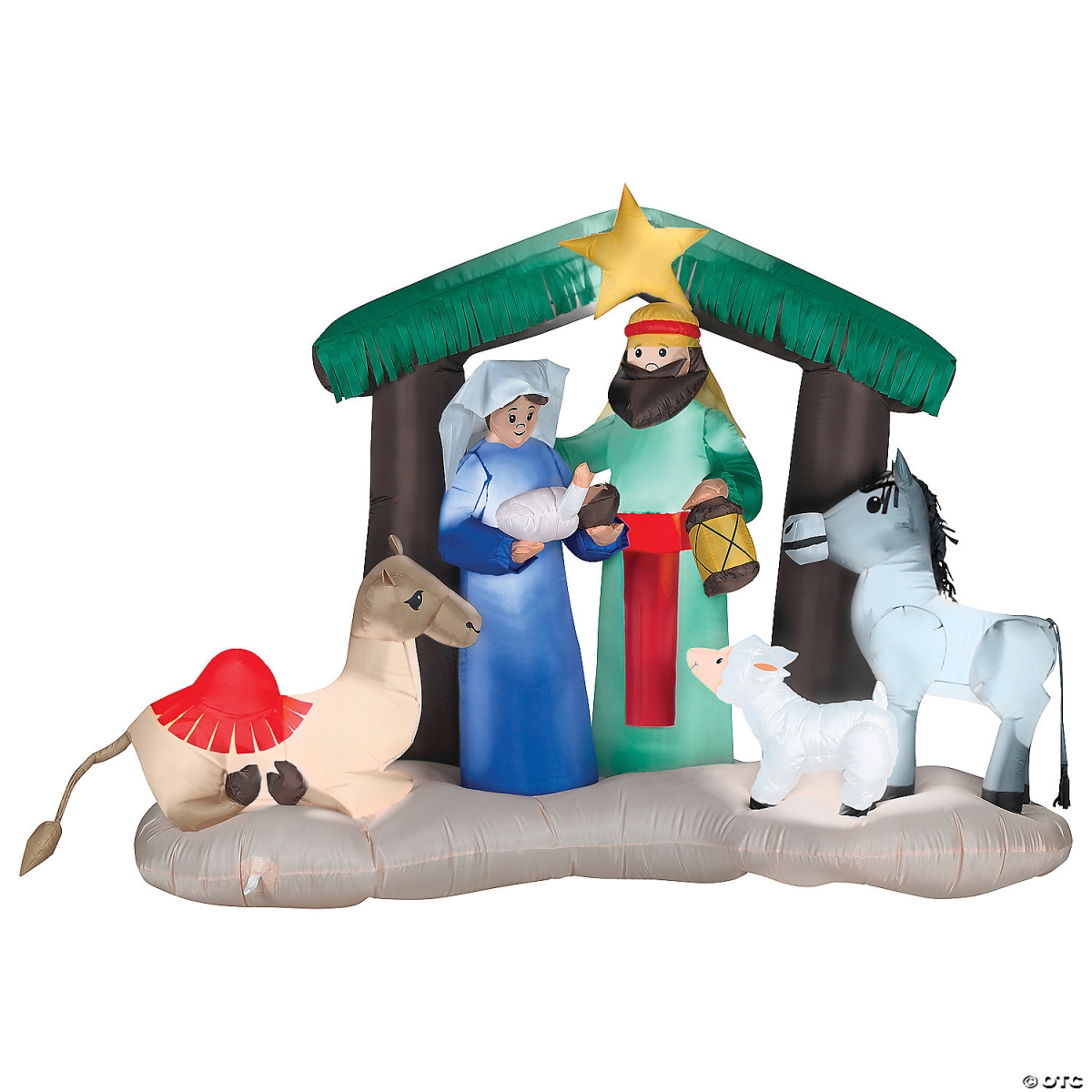 Gemmy SS882521G 78 in. Airblown Nativity Scene Inflatable Christmas Outdoor Yard Decor -  Gemmy Industries