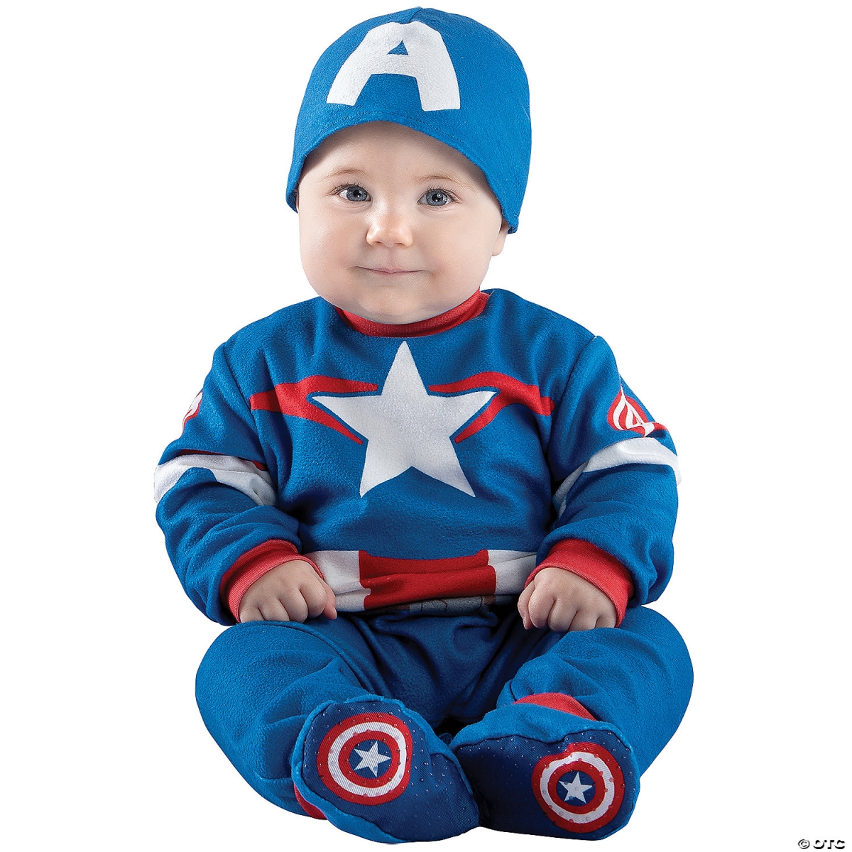 Picture of Jazwares JWC0650TXS Captain America Steve Rogers Infant Costume - Extra Small