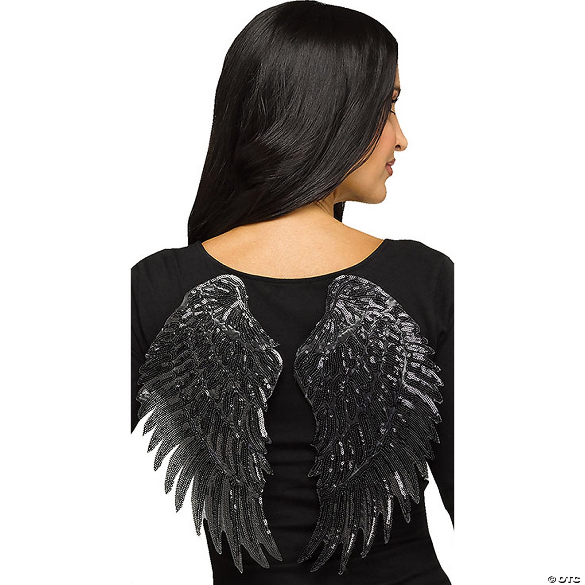 Picture of Fun World FW90981BK Black Sequin Adult Wings for Costume