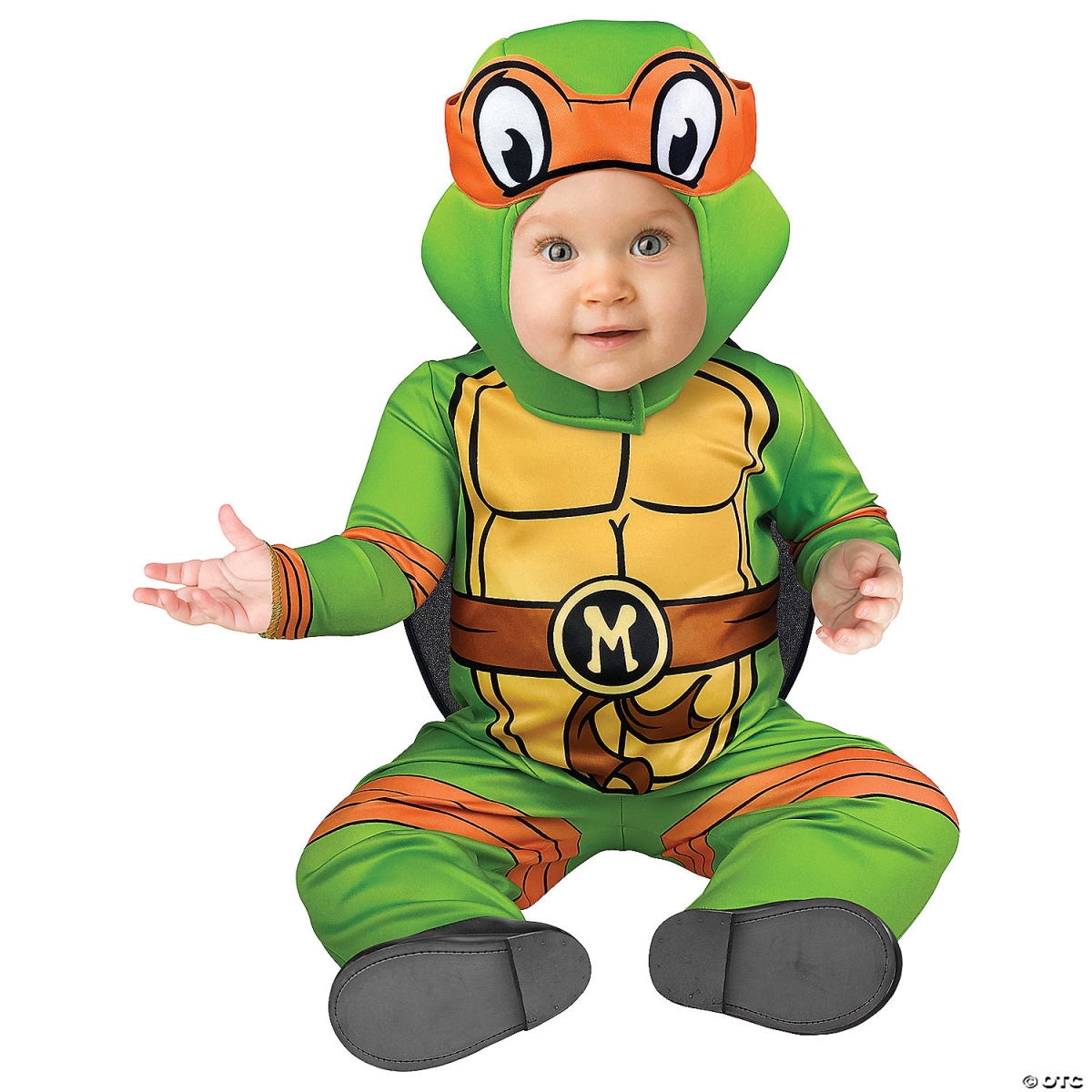 Picture of Fun World FW106881S Baby Classic TMNT Michelangelo Classic Costume - Small 6-12 Months