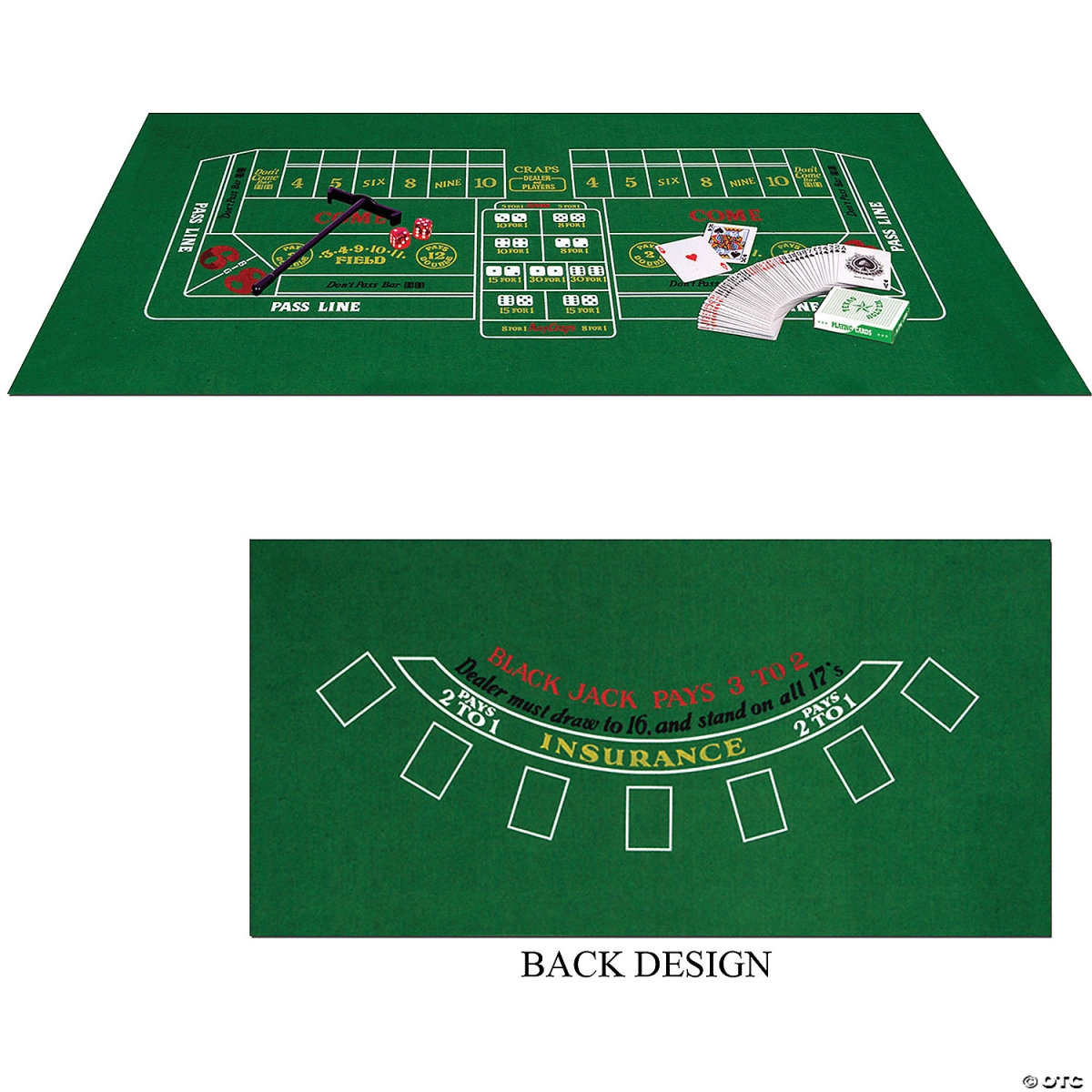 Picture of Beistle BG50085 Blackjack Craps Set