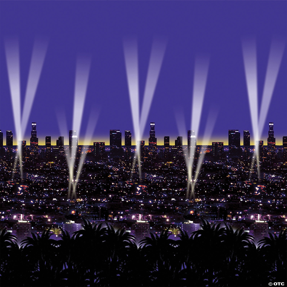 Picture of Beistle BG52025 4 x 30 ft. Skyline Starry Night Backdrop
