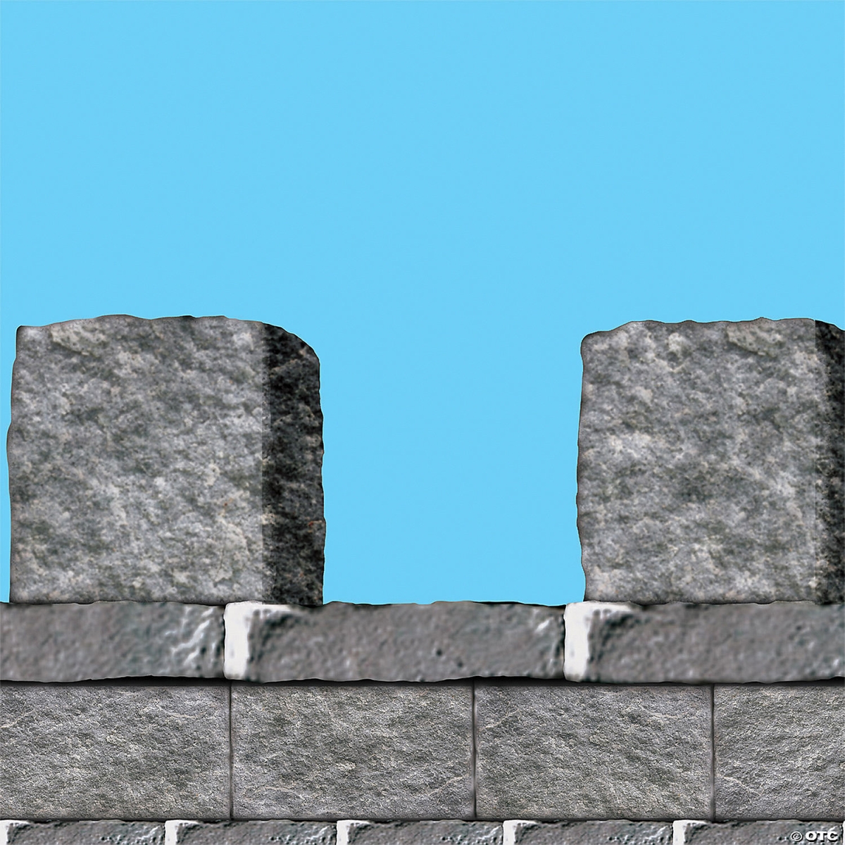 Picture of Beistle BG52080 20 in. x 30 ft. Stone Wall Border