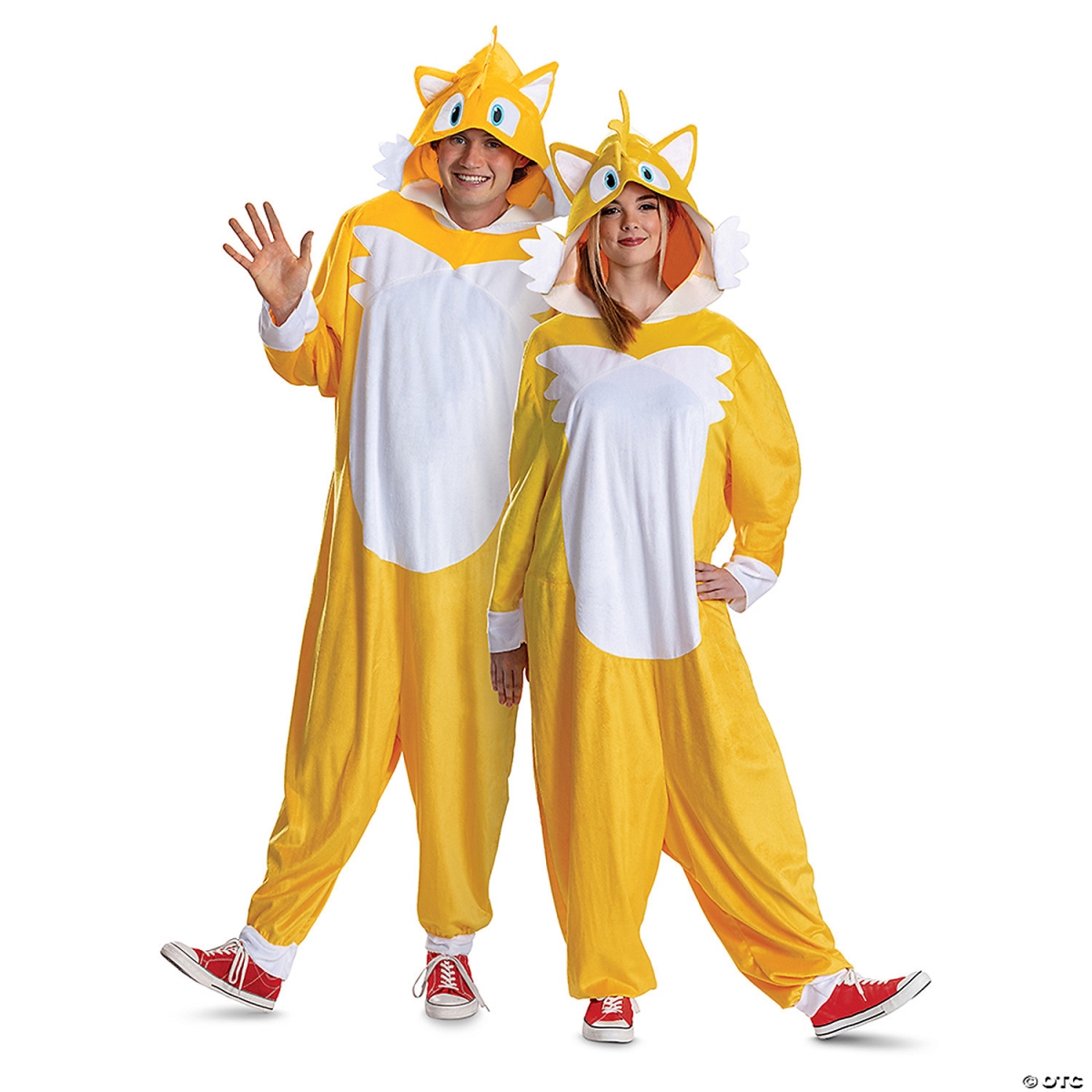 Picture of Disguise DG162049SM Adults Sonic The Hedgehog 3 Miles Tails Prower Costume for Men&#44; Small & Medium - Size 38-40