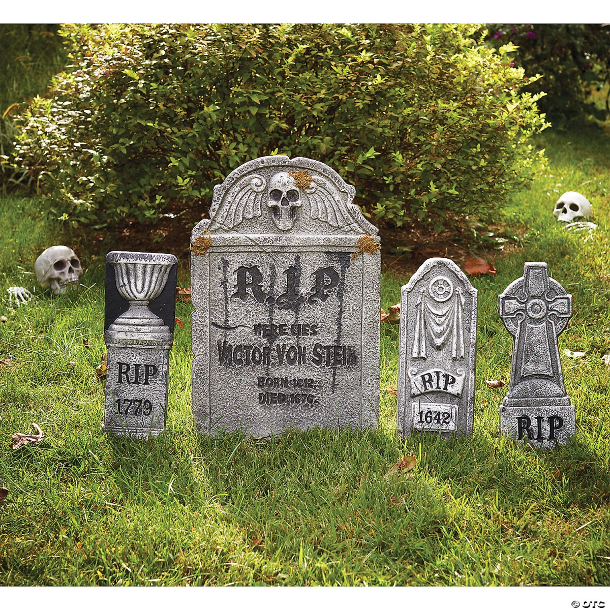 Picture of Fun World FW91448 Foam Tombstone Yard Decoration Set - 4 Piece