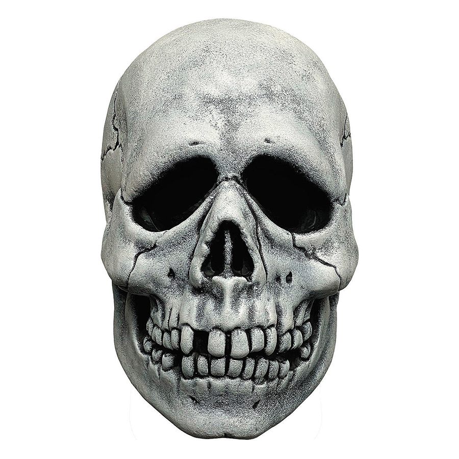 Picture of Trick or Treat Studios MAJM141 Vinyl White Skull Mask - One Size