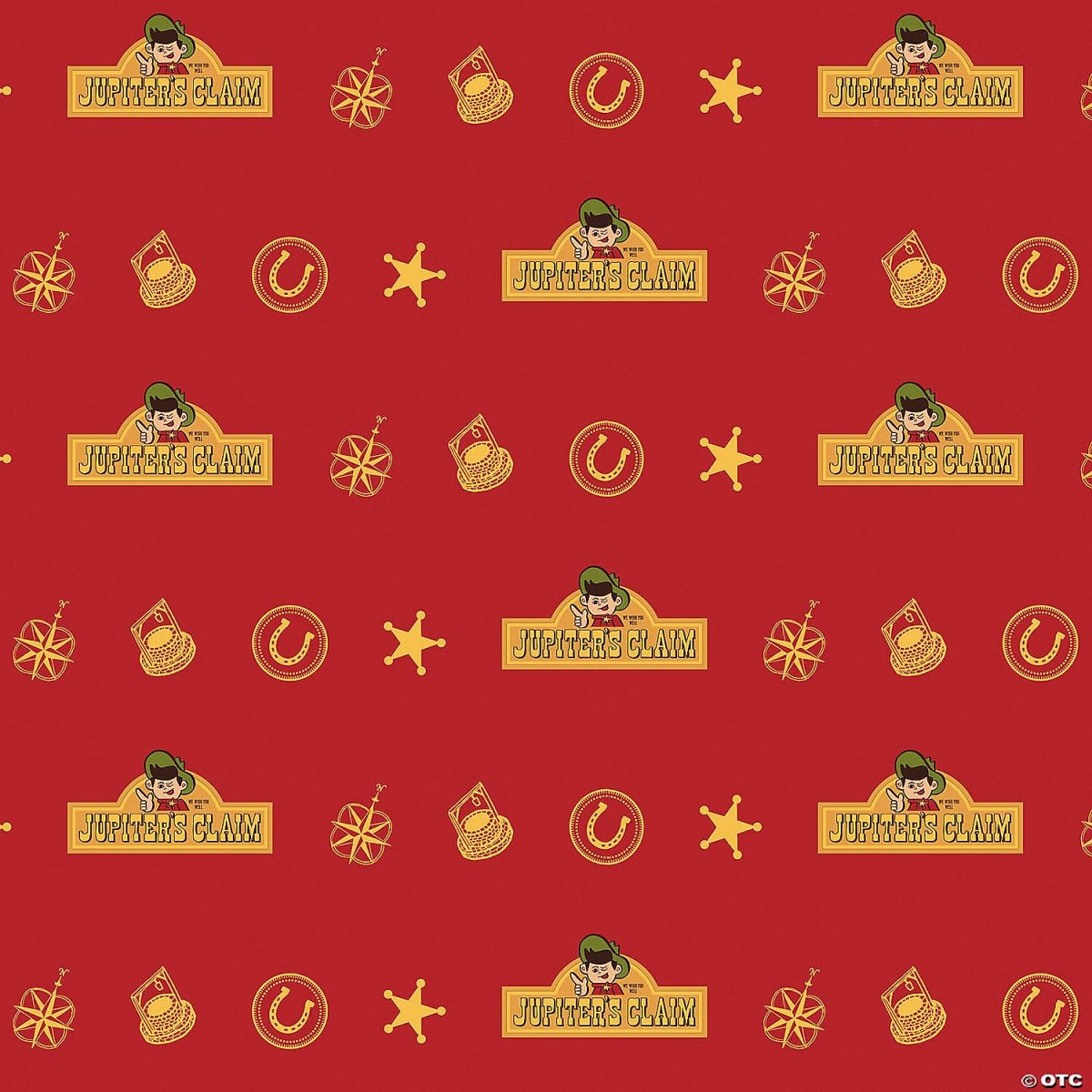 Picture of Trick or Treat Studios MASFUS168 Nope Jupiters Claim Red & Yellow Wrapping Paper
