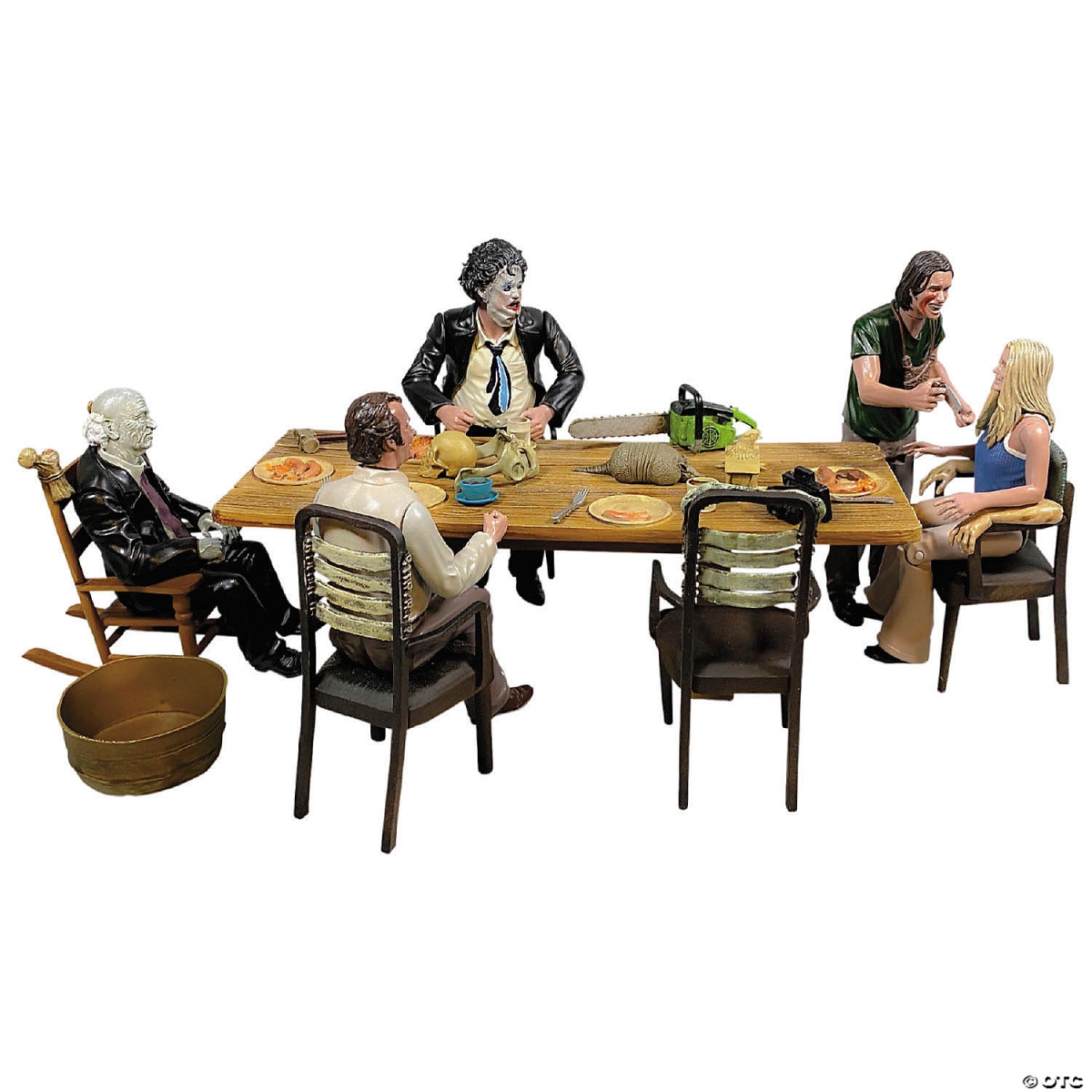 Picture of Trick or Treat Studios MATTRL154 The Texas Chainsaw Massacre Dinner Scene Playset with Figures