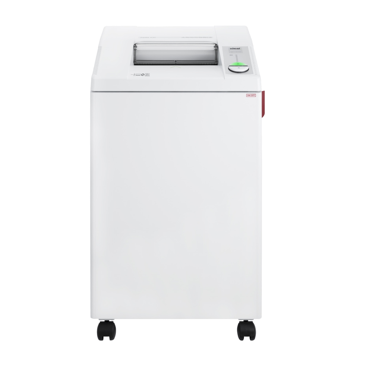 Picture of ideal. 2604 cross-cut paper shredder  P-4 security level  designed for 8-10 users  shreds 23-25 sheets at a time