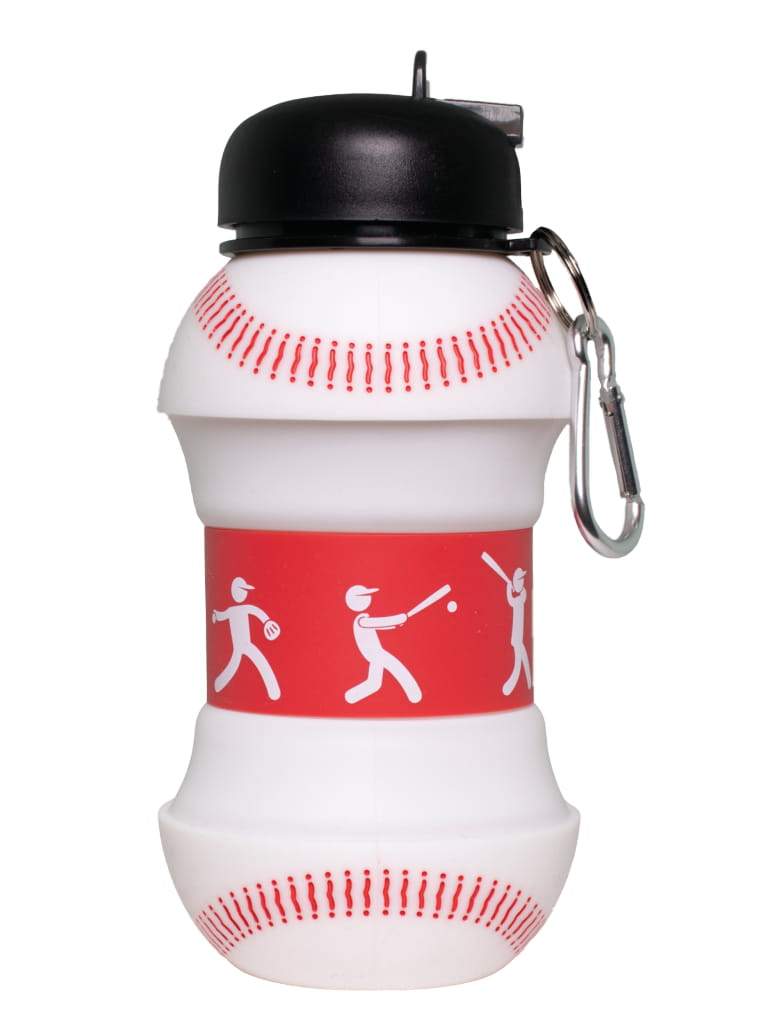 Picture of Maccabi Art 8725 18 oz Collapsible Silicone Baseball Water Bottle