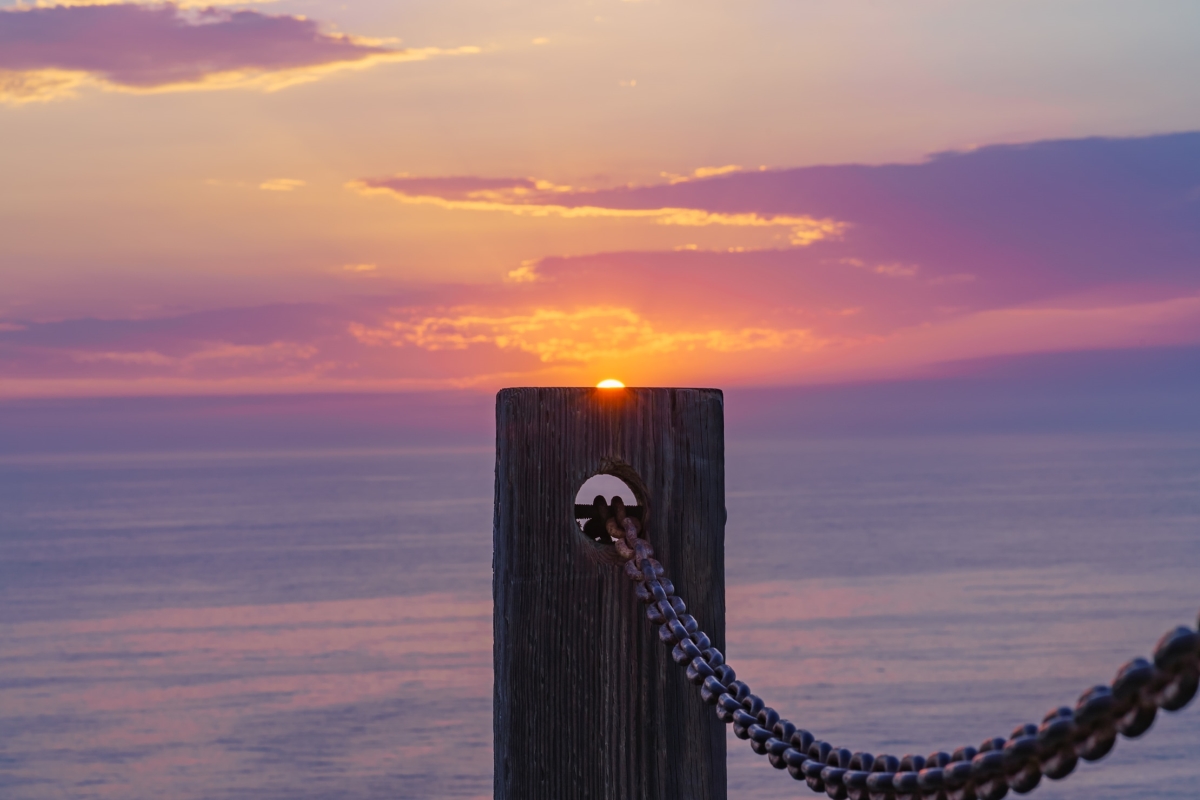 36 x 24 in. Sunset on Post at Gliderport, La Jolla Fine Print Wall Art