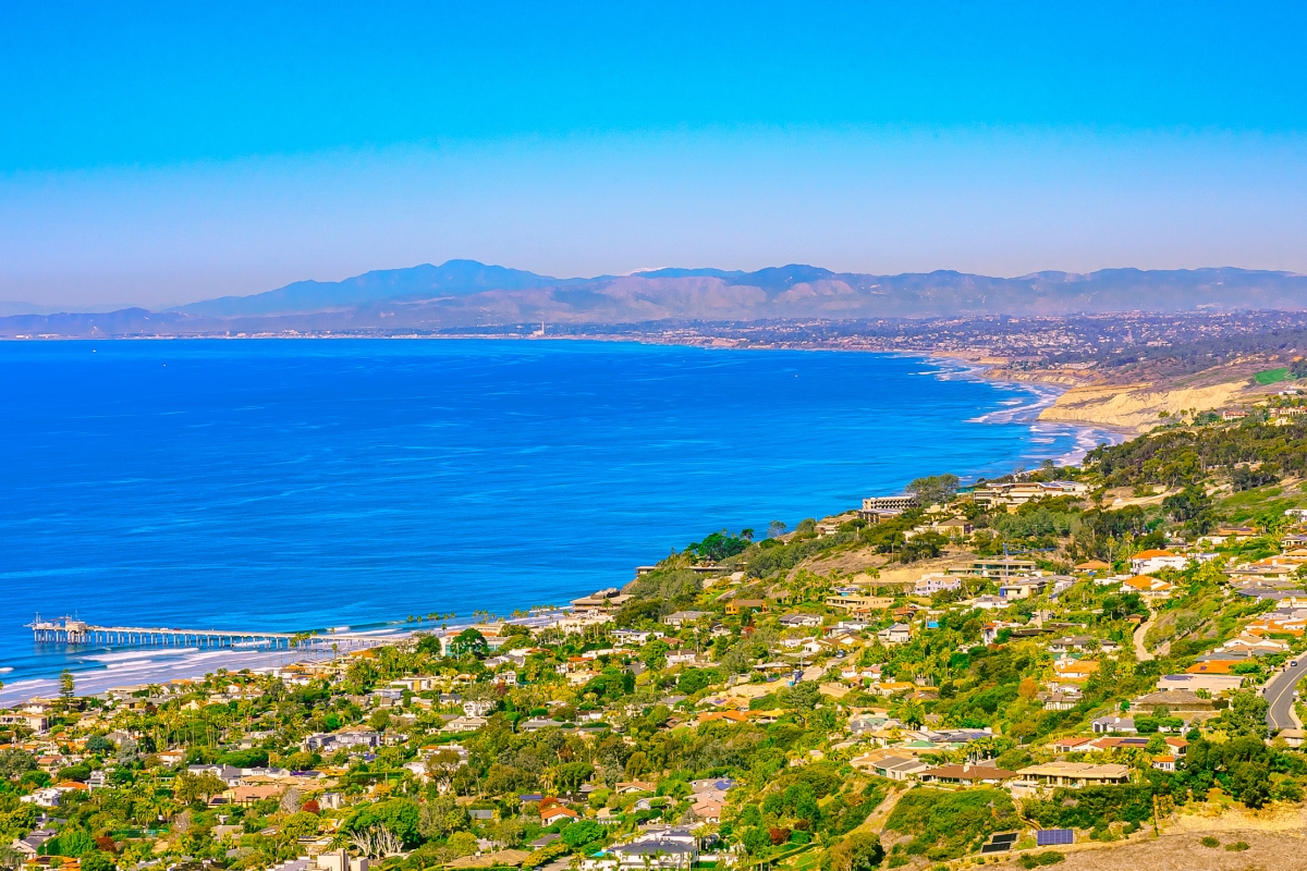 36 x 24 in. Ocean Blue Mount Soledad Fine Print Wall Art