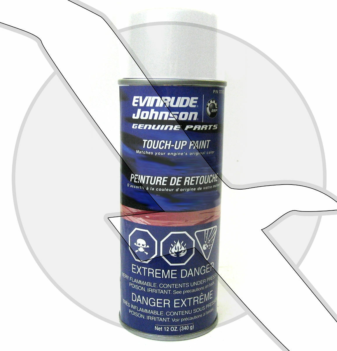 777178 White Marine Spray Paint for 1972-Through