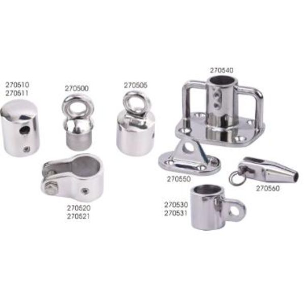 3-270540-1 1 in. Stainless Steel Rectangular Base for Boat