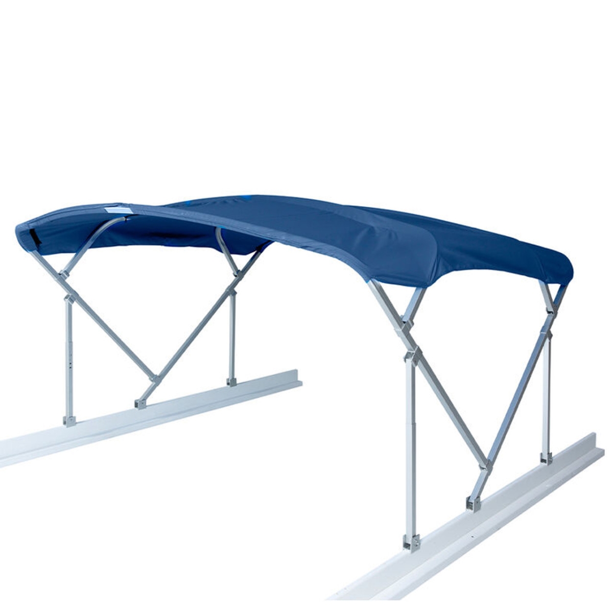 8 x 8 x 1.25 in. Polyester Skin Pontoon Bimini Top Kits, Navy