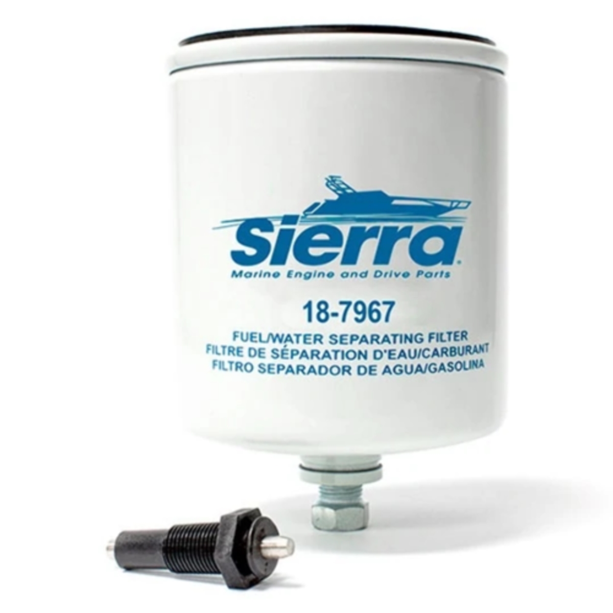 Sierra Fuel Water Separator Filter w/ Clear Bowl | by West Marine