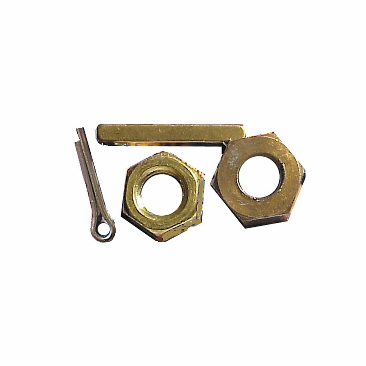 592054 1.25 in. Jam Nut Set with Nuts, Key & Cotter Pin