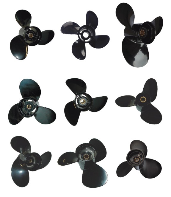 3-Blade Prop, Pressed Rubber Hub / Aluminum, 14.25 dia x 21, RH