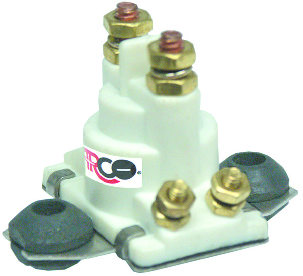 Outboard Solenoid w/Flat Isolated Base & White Housing