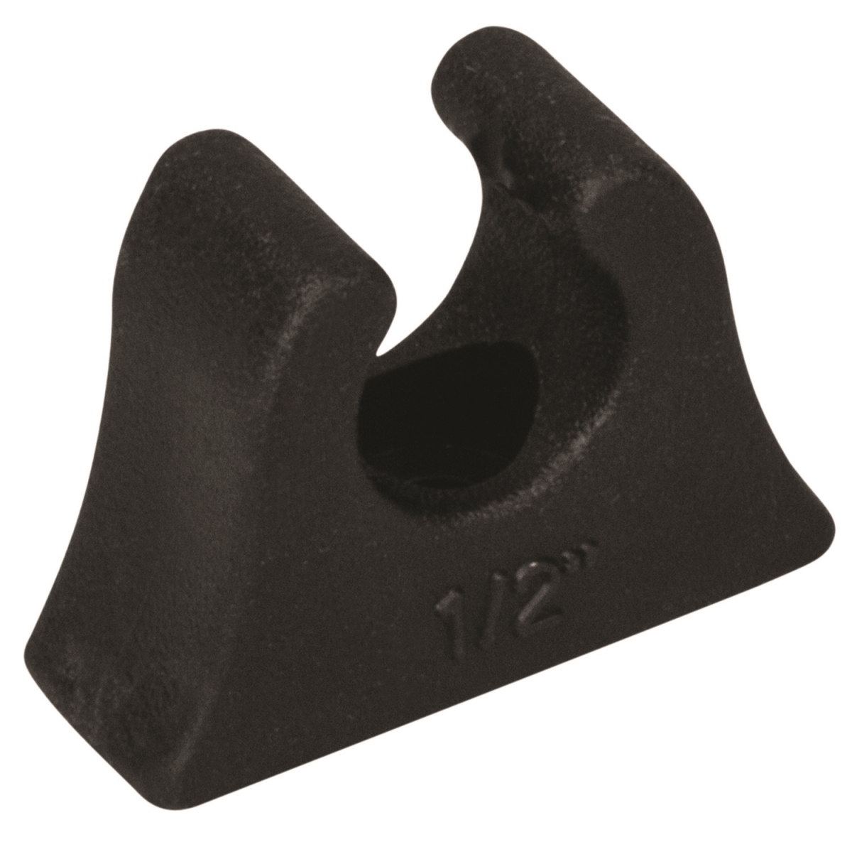 1 in. Rubber Pole Clip, Black for 3--1