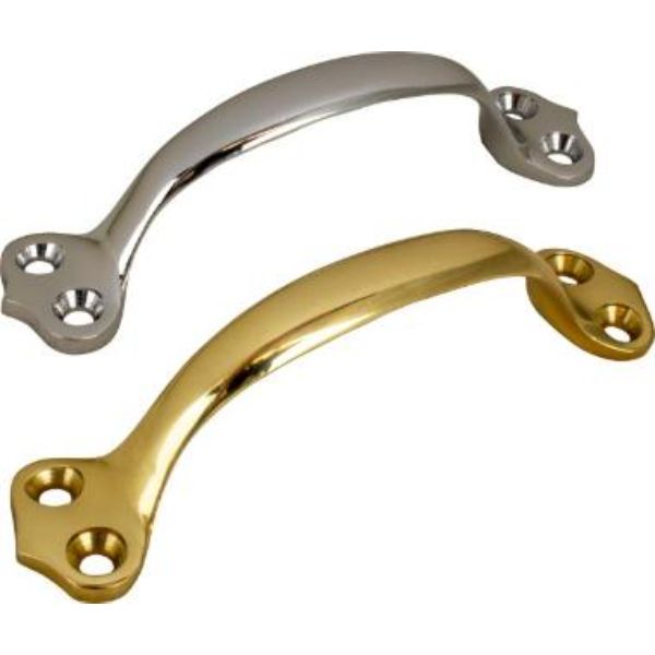 6 in. Chrome Brass Lift Handle for 3--1