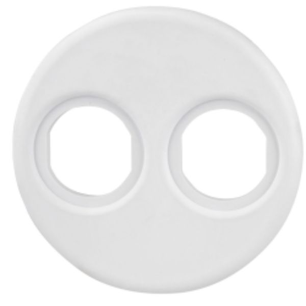 Power Socket Mounting Adapter Plate, White