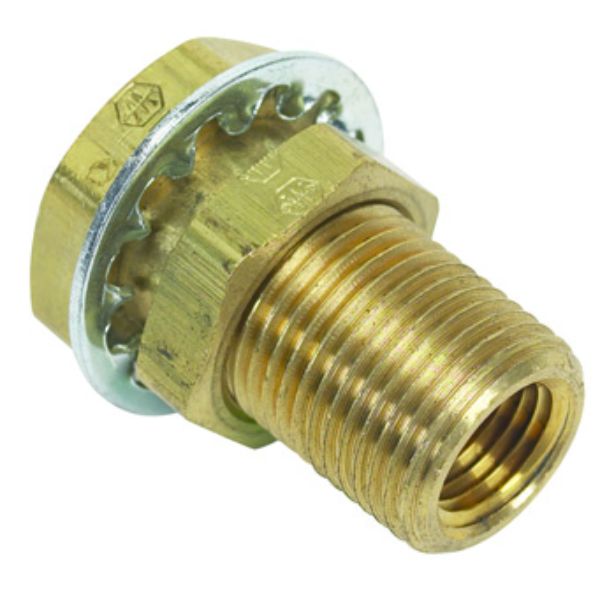 Sea Star Solutions 033435-10 0.25 in. FNPT Brass Bulkhead Fitng