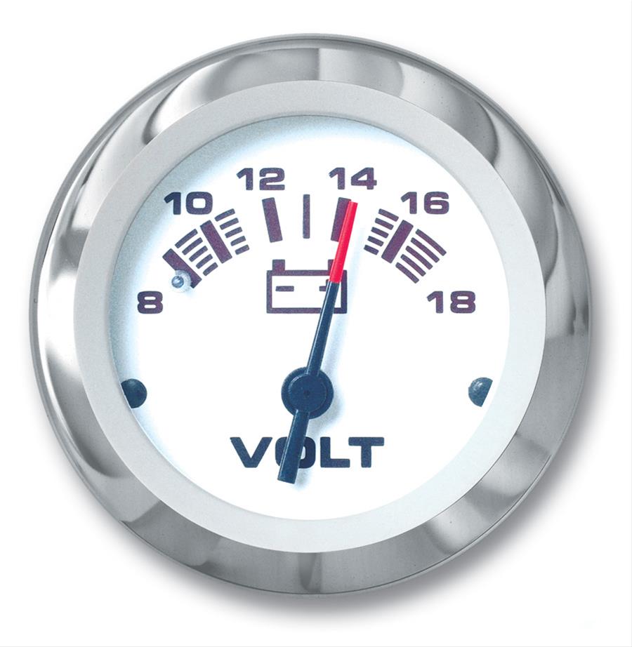 Sierra Lido Series Voltmeter Gauge, 8-18V | by West Marine