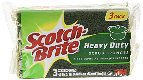 ScotchBrite Heavy Duty Scrub Sponge44 Yellow  Green