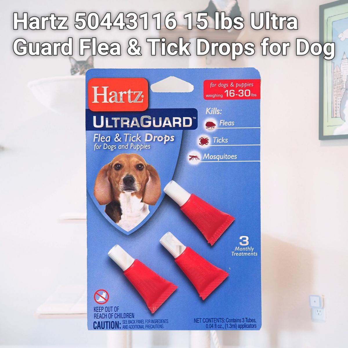 Picture of Hartz 50443116 15 lbs Ultra Guard Flea & Tick Drops for Dog