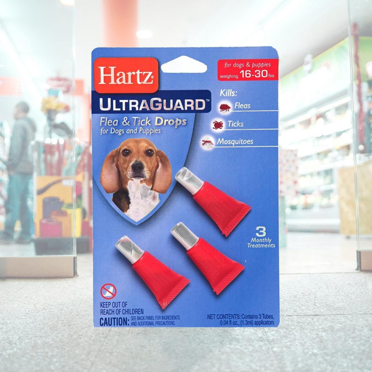 Picture of Hartz 50443116 15 lbs Ultra Guard Flea & Tick Drops for Dog
