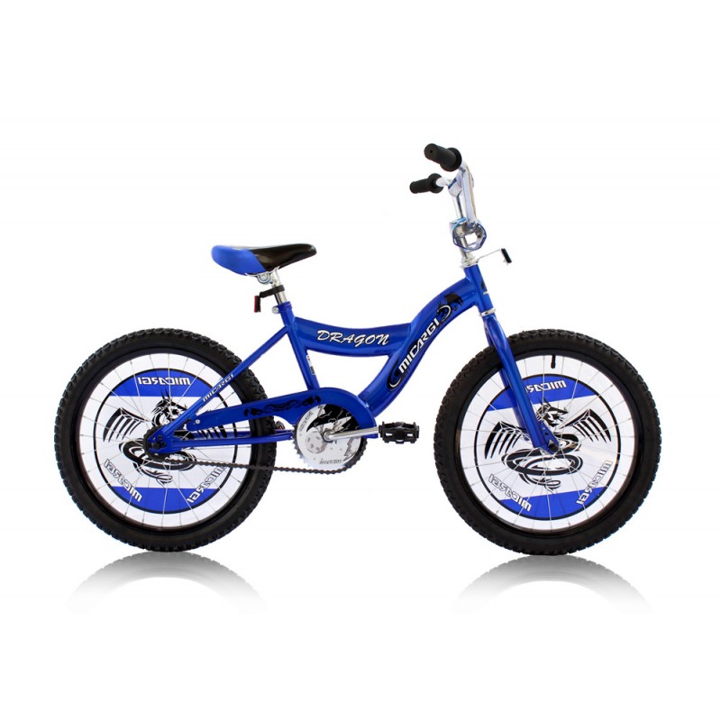 DRAGON-B-BL 20 in. Boys BMX Bicycle, Blue -  Micargi