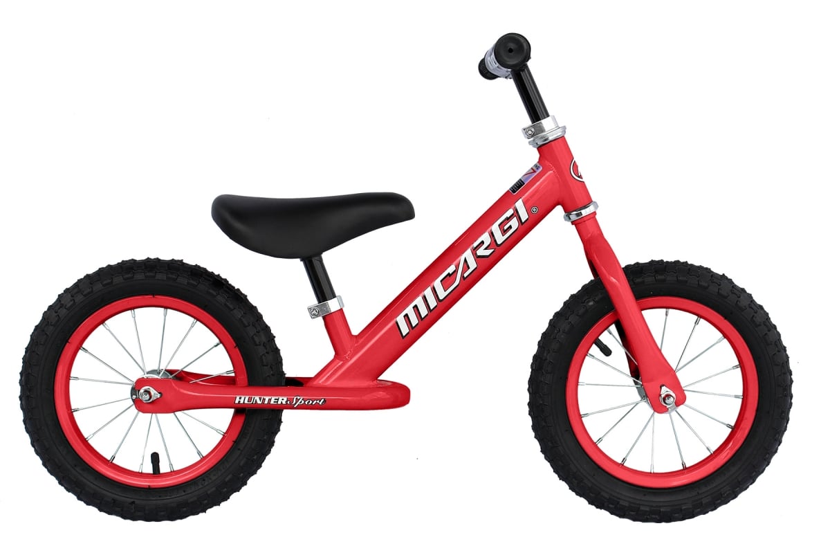 12 in. Hunter Sport Balance Bike with Air Tire - Red -  Micargi, MI642001