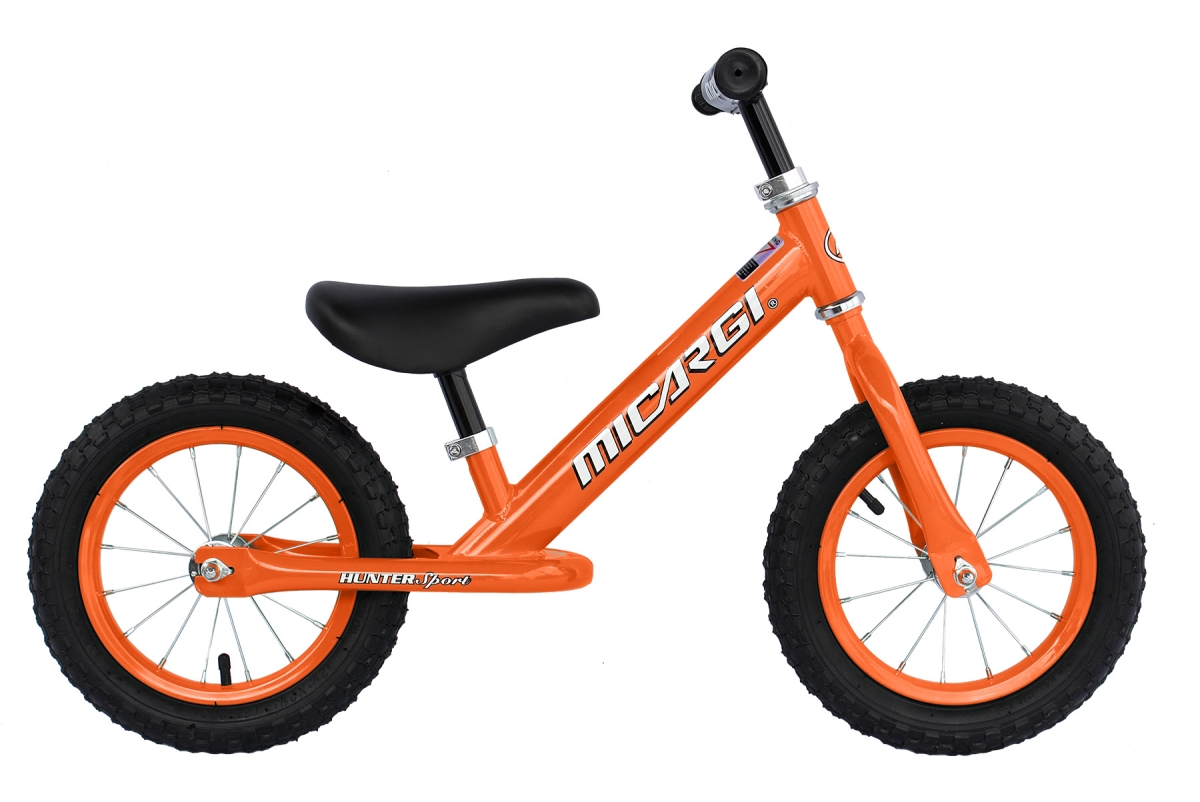 HUNTER SPORT- ORG 12 in. Hunter Sport Balance Bike with Air Tire - Orange -  Micargi