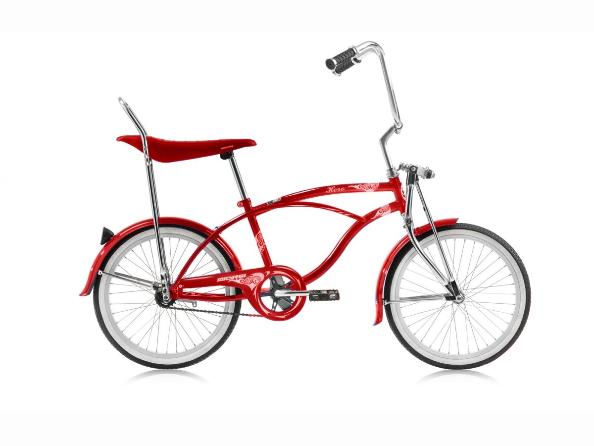Men Beach Cruiser Banana Bicycle, Red