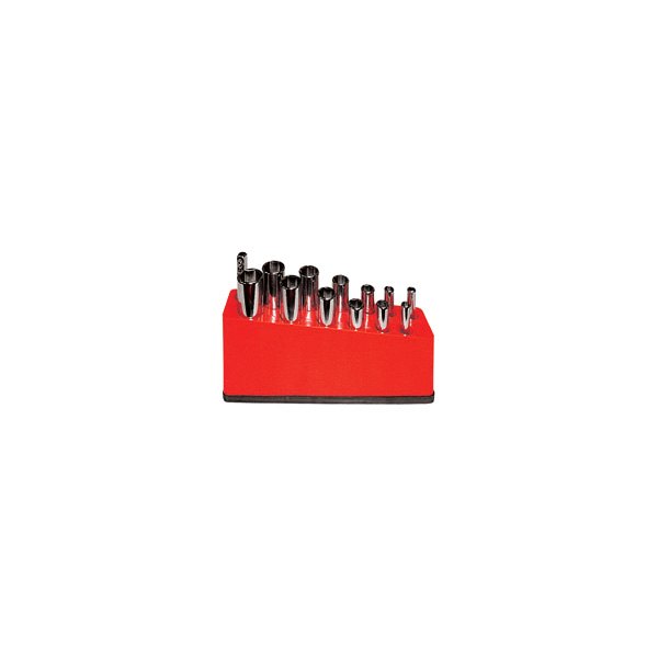 13 Hole Socket Organizer - Rocket Red
